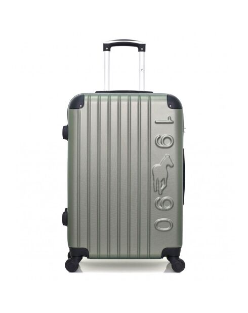Valise Moyen Séjour 4 roues simples Porter 65 cm vert kaki