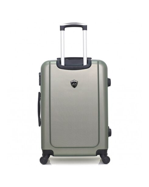 Valise Moyen Séjour 4 roues simples Porter 65 cm vert kaki
