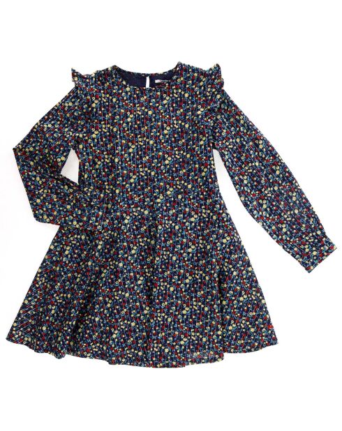 Robe en Coton motif petites fleurs multicolore