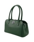 Sac porté épaule en Cuir Paris eucalyptus - 33x20x15 cm