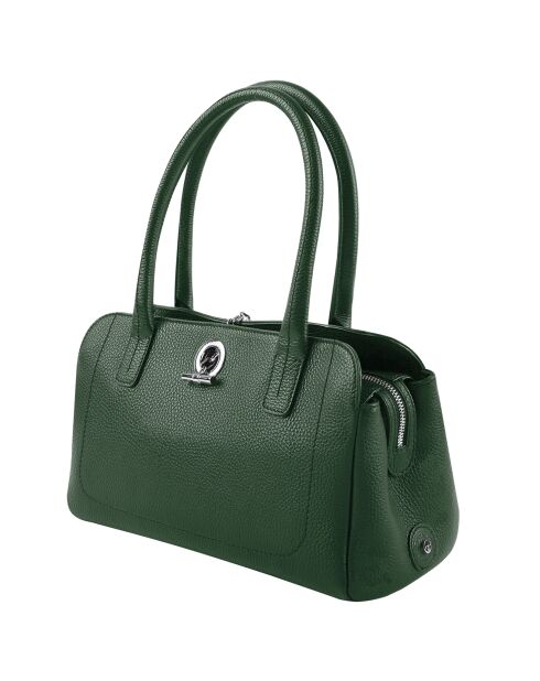 Sac porté épaule en Cuir Paris eucalyptus - 33x20x15 cm