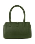 Sac porté épaule en Cuir Paris eucalyptus - 33x20x15 cm