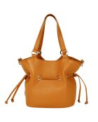 Sac à main en Cuir Paris orange - 23x24x12 cm