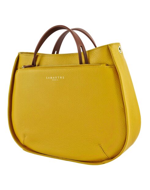 Sac à main en Cuir Fidèle ananas - 26x34x13 cm