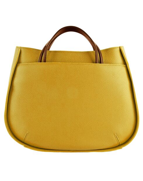 Sac à main en Cuir Fidèle ananas - 26x34x13 cm