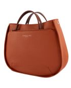 Sac à main en Cuir Fidele argile - 26x34x13 cm