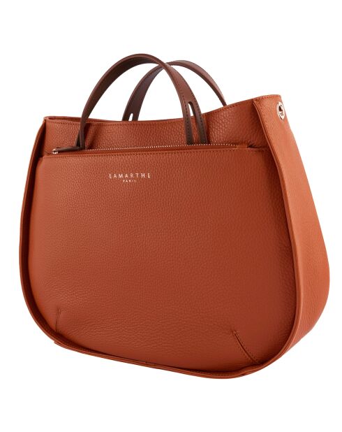 Sac à main en Cuir Fidele argile - 26x34x13 cm