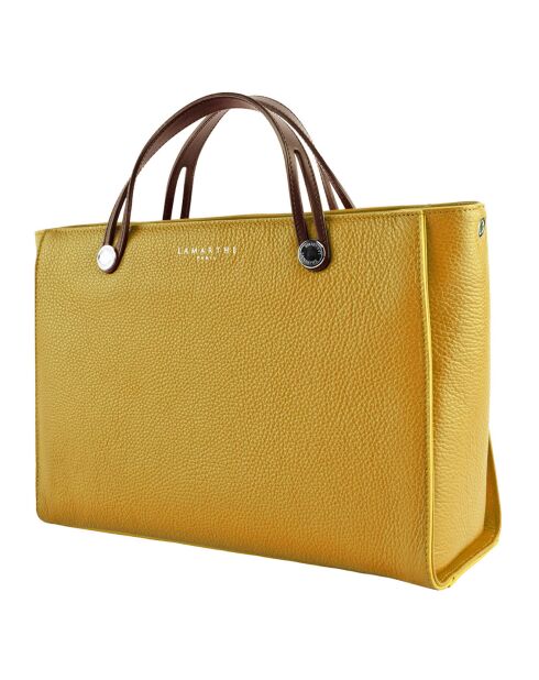 Sac à main en Cuir Fidèle ananas - 26x34x13 cm