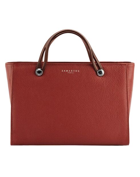 Sac à main en Cuir Fidèle argile - 36x25x14 cm