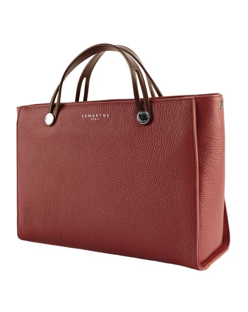 Sac à main en Cuir Fidèle argile - 36x25x14 cm