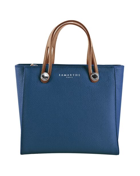 Sac à main en Cuir Fidèle marine - 25x23x12 cm