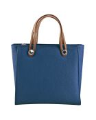 Sac à main en Cuir Fidèle marine - 25x23x12 cm