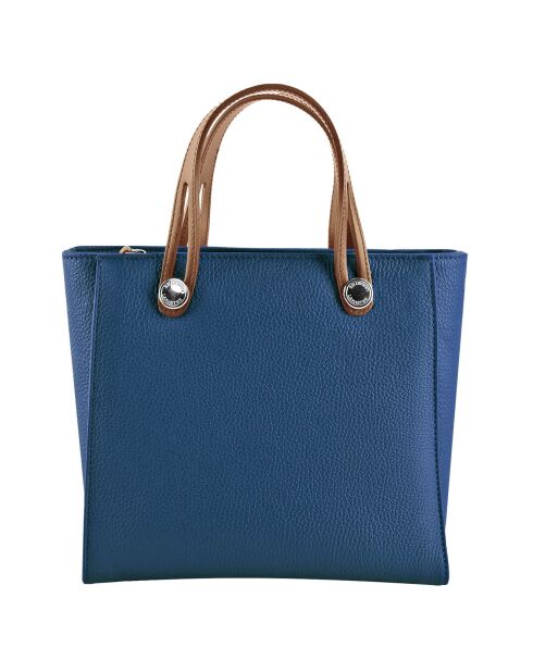 Sac à main en Cuir Fidèle marine - 25x23x12 cm