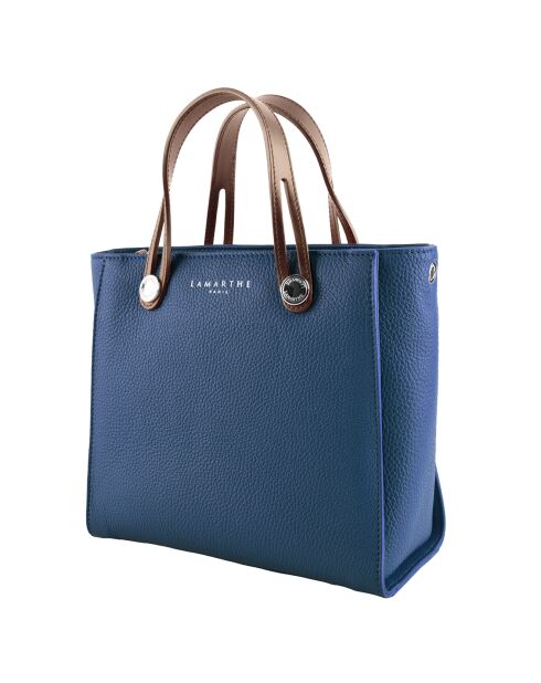 Sac à main en Cuir Fidèle marine - 25x23x12 cm