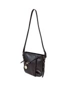 Sac bandoulière en Cuir Cult noir - 25x25x18 cm