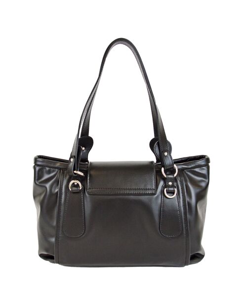 Bandolera de piel negra Cult - 35x23x14 cm