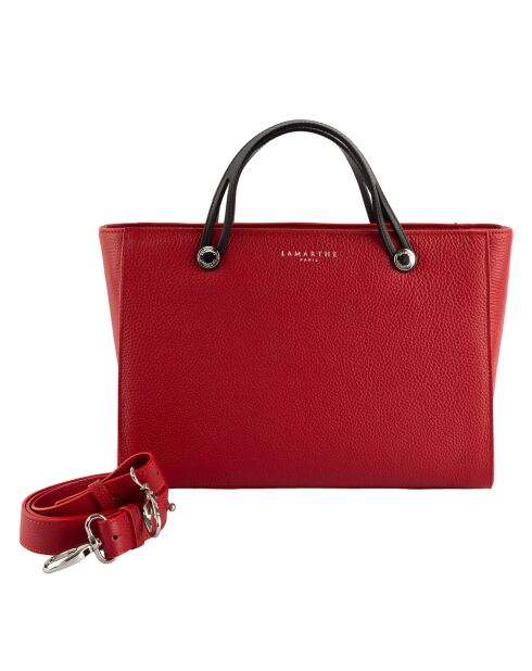 Sac à main en Cuir Fidèle rouge - 36x25x14 cm