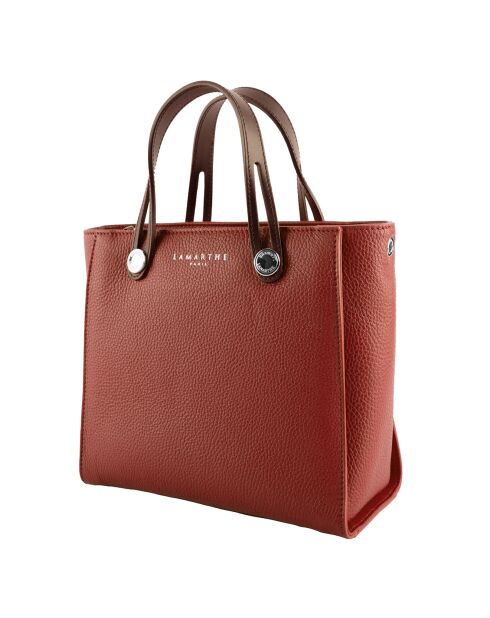 Sac à main en Cuir Fidele argile - 25x23x12 cm