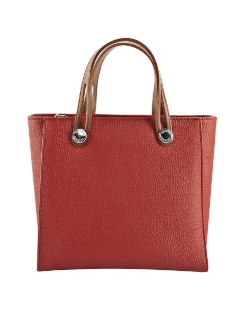 Sac à main en Cuir Fidele argile - 25x23x12 cm