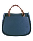 Sac à main en Cuir Fidèle marine - 22x27x9 cm