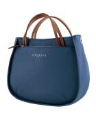Sac à main en Cuir Fidèle marine - 22x27x9 cm