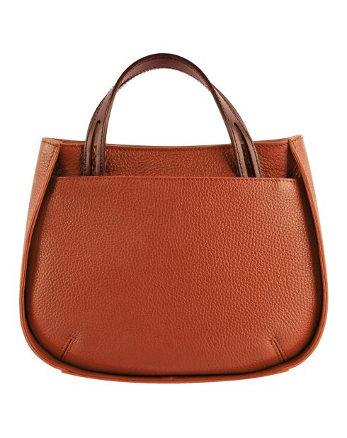 Sac à main en Cuir Fidele argile - 22x27x9 cm