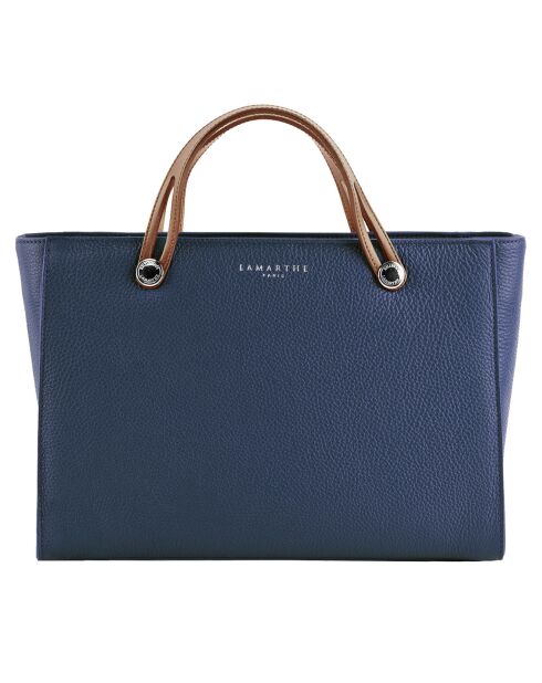 Sac à main en Cuir Fidèle marine - 36x25x14 cm