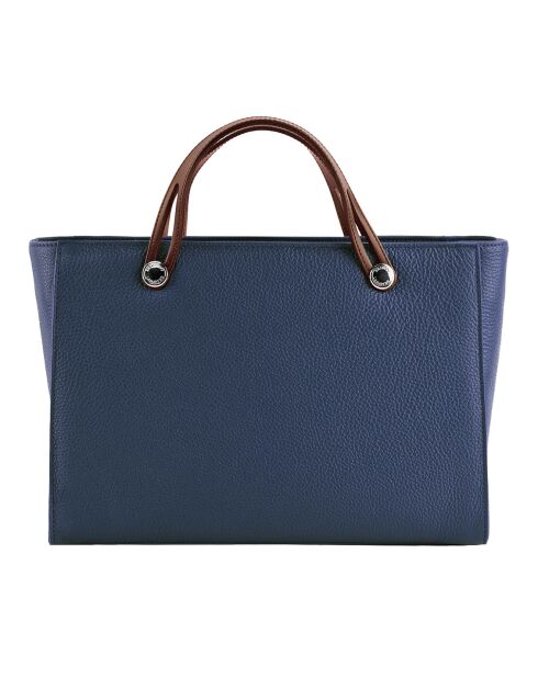 Sac à main en Cuir Fidèle marine - 36x25x14 cm