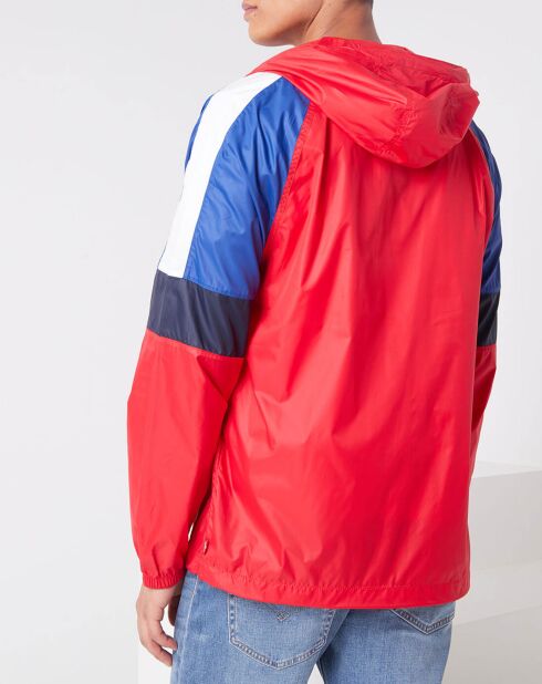 Veste coupe vent Colorblock Windrunner rouge