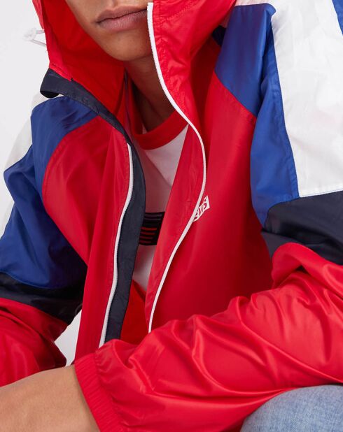 Veste coupe vent Colorblock Windrunner rouge