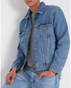 Veste en jean Zip Type 3 Trucker Davidson bleue