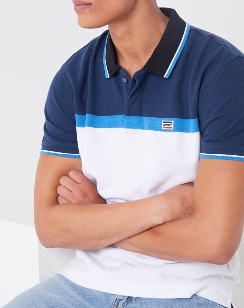 Polo Sportswear blanc/bleu