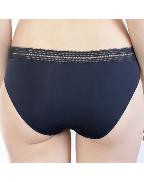 Culotte Opaline bleu marine/noir