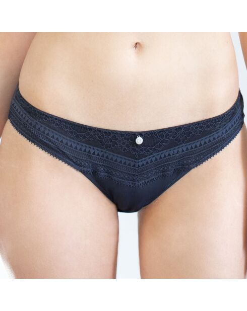 Slip Ayana blu navy/nero