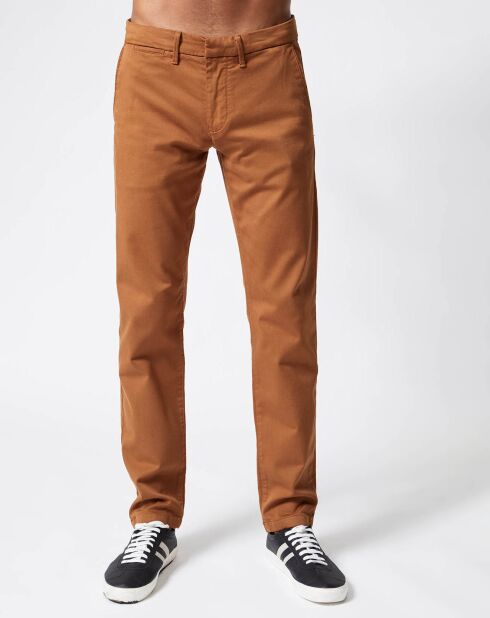 Pantalon James Knit Military camel