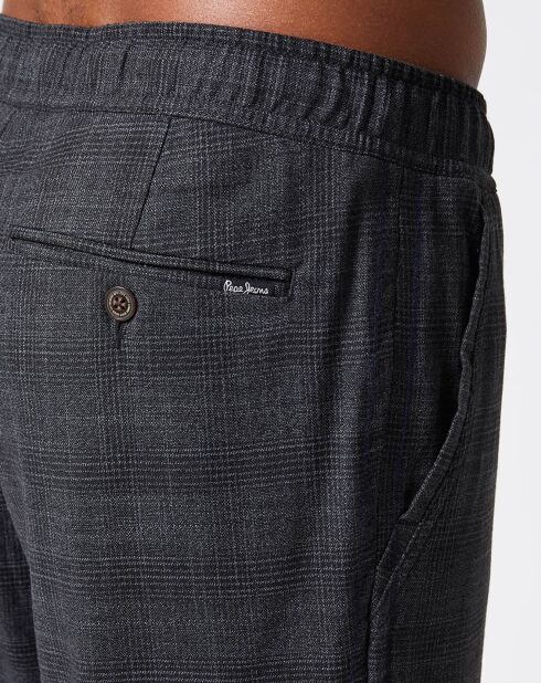 Pantalon Cordon Caro Castle imprimé gris foncé