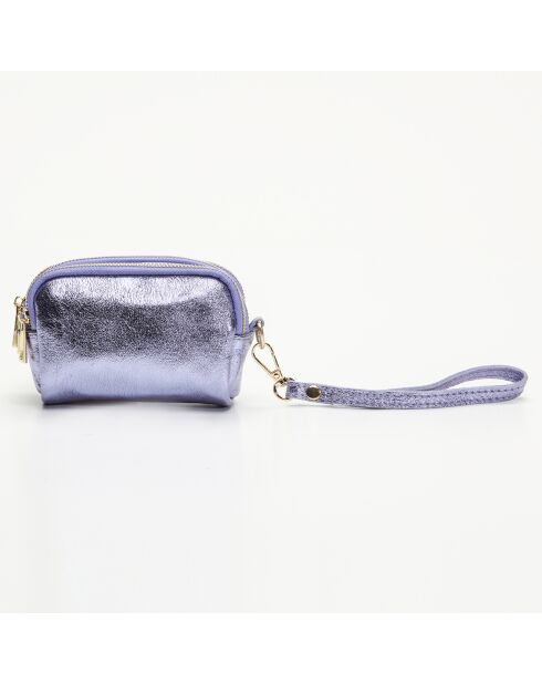 Cartera de piel Doreen Lila - 11x7x4 cm
