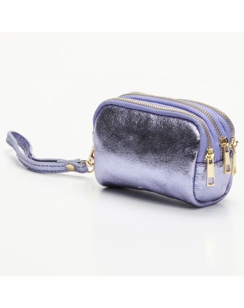 Cartera de piel Doreen Lila - 11x7x4 cm