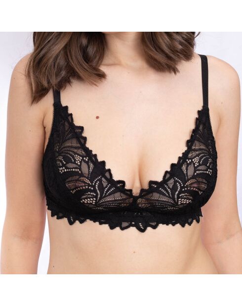 Rosana Triangel-BH ohne Bügel, schwarz