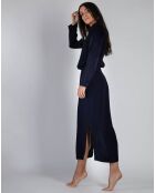 Robe longue Dominique violet foncé