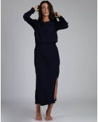 Robe longue Dominique violet foncé