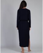 Robe longue Dominique violet foncé