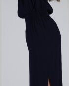 Robe longue Dominique violet foncé