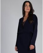 Robe longue Dominique violet foncé