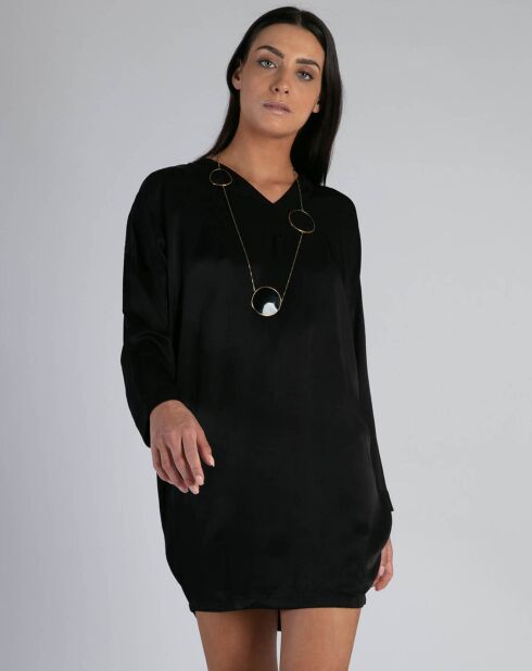 Robe courte Peter noire