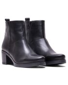 Bottines en Cuir Joyce noires - Talon 5 cm