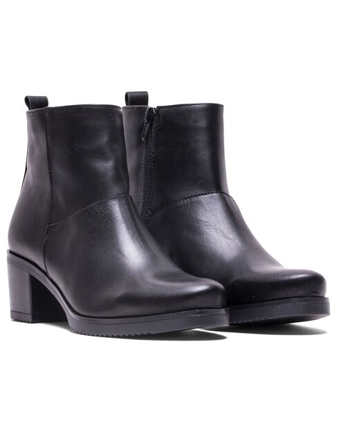 Bottines en Cuir Joyce noires - Talon 5 cm