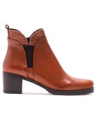 Bottines en Cuir Molly cognacs