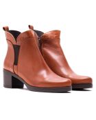 Bottines en Cuir Molly cognacs