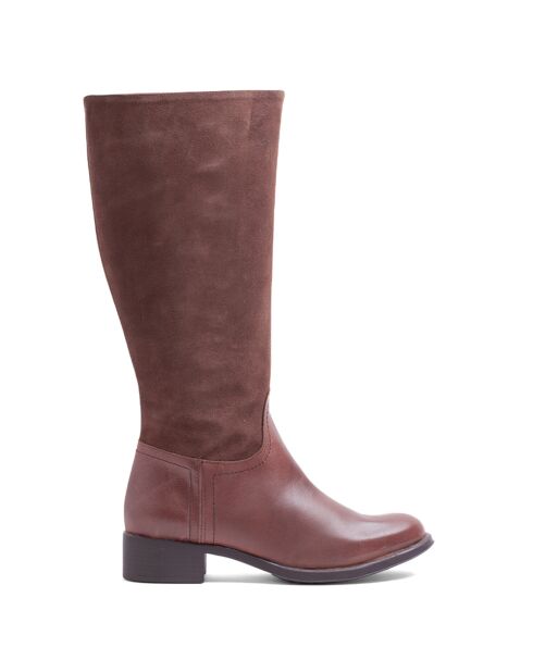 Botas Kyra de piel marrón
